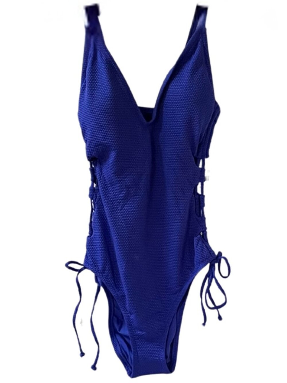 NWT Woman's Shade and Shore Blue Cut Out Swimsuit